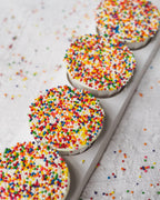 Rainbow Dot Sprinkle Cupcake | Confetti Cupcake Set Add On