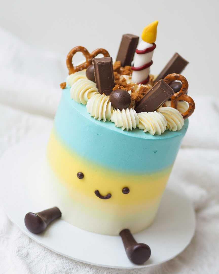 Smiley Choco Cake | Choco Jellycat Birthday Cake