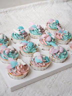 Pastel Mermaid Cupcake | Mermaid Blue Purple