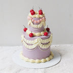 Cherry Belle Cake | Mini 2 Tier Female Vintage Cake