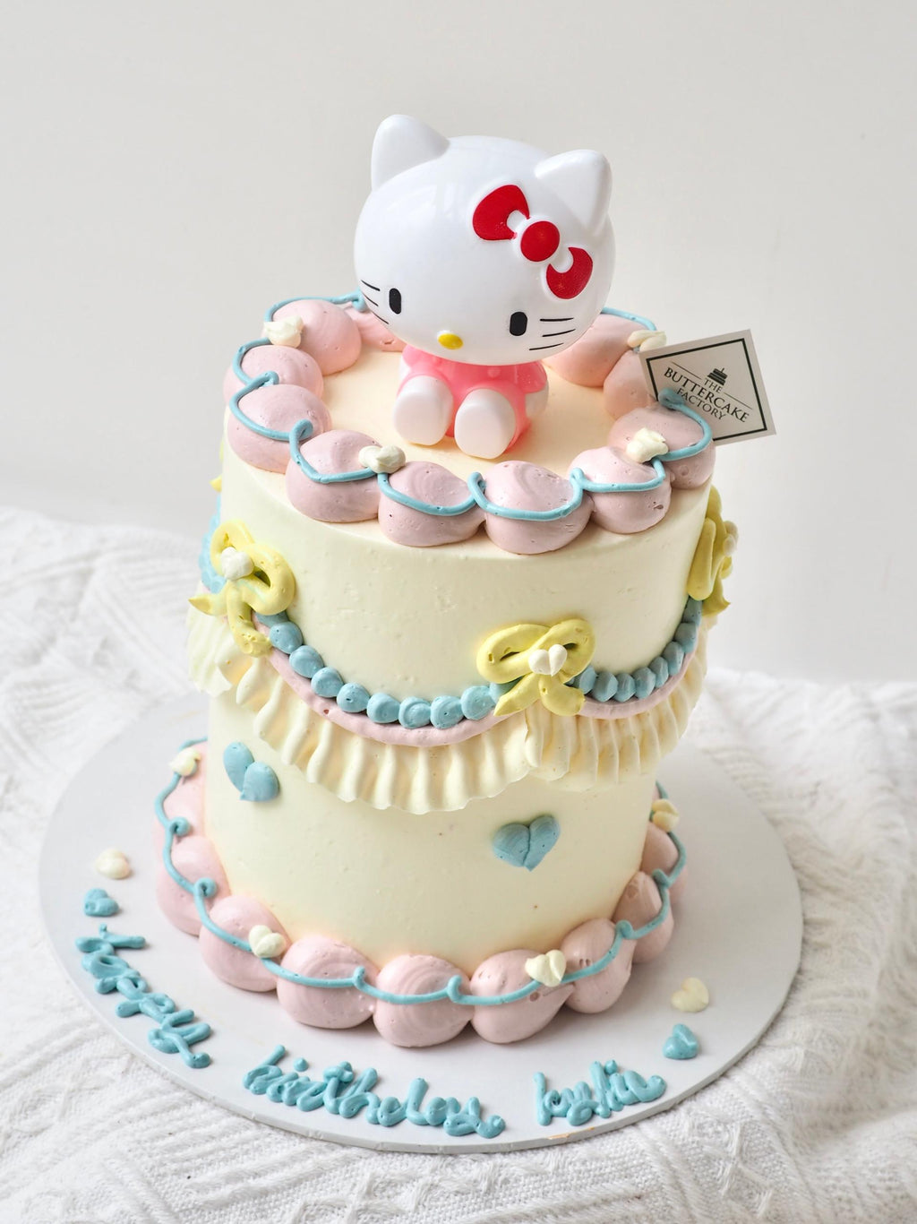 Kitty Bow Cake | Pastel Character Birthday Cake