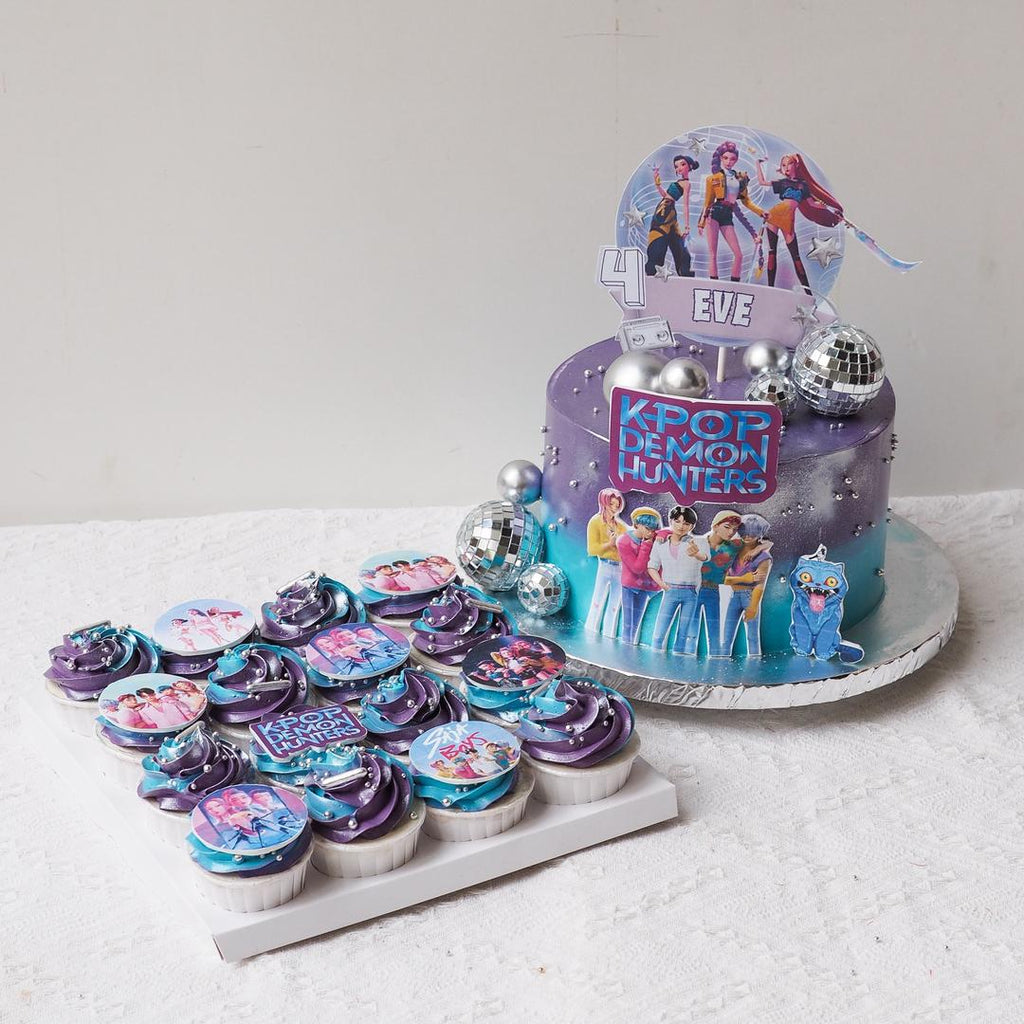 Kpop Demon Hunter Cake Set | Dessert Set Birthday