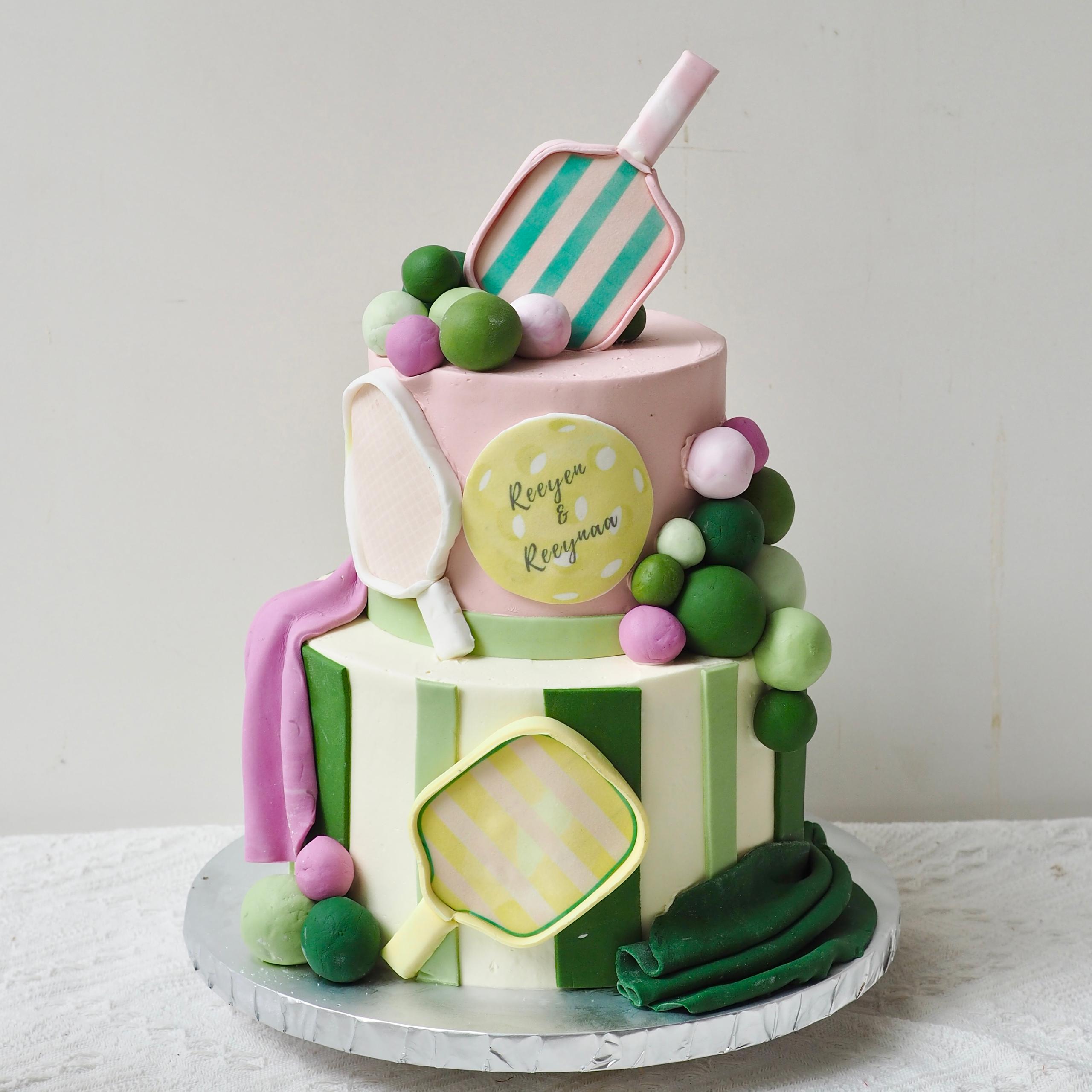 Pickle Paddle Party Cake | 2 Tier Celebration Cake