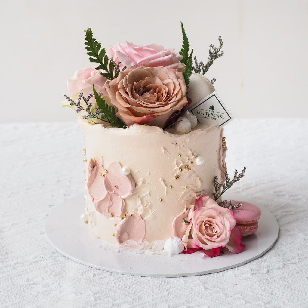 Darling Pink Garden Cake | Female Floral Birthday Cake