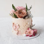 Darling Pink Garden Cake | Female Floral Birthday Cake