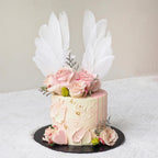 Pink Floral Angel Wing | Elegant Female Floral Cake