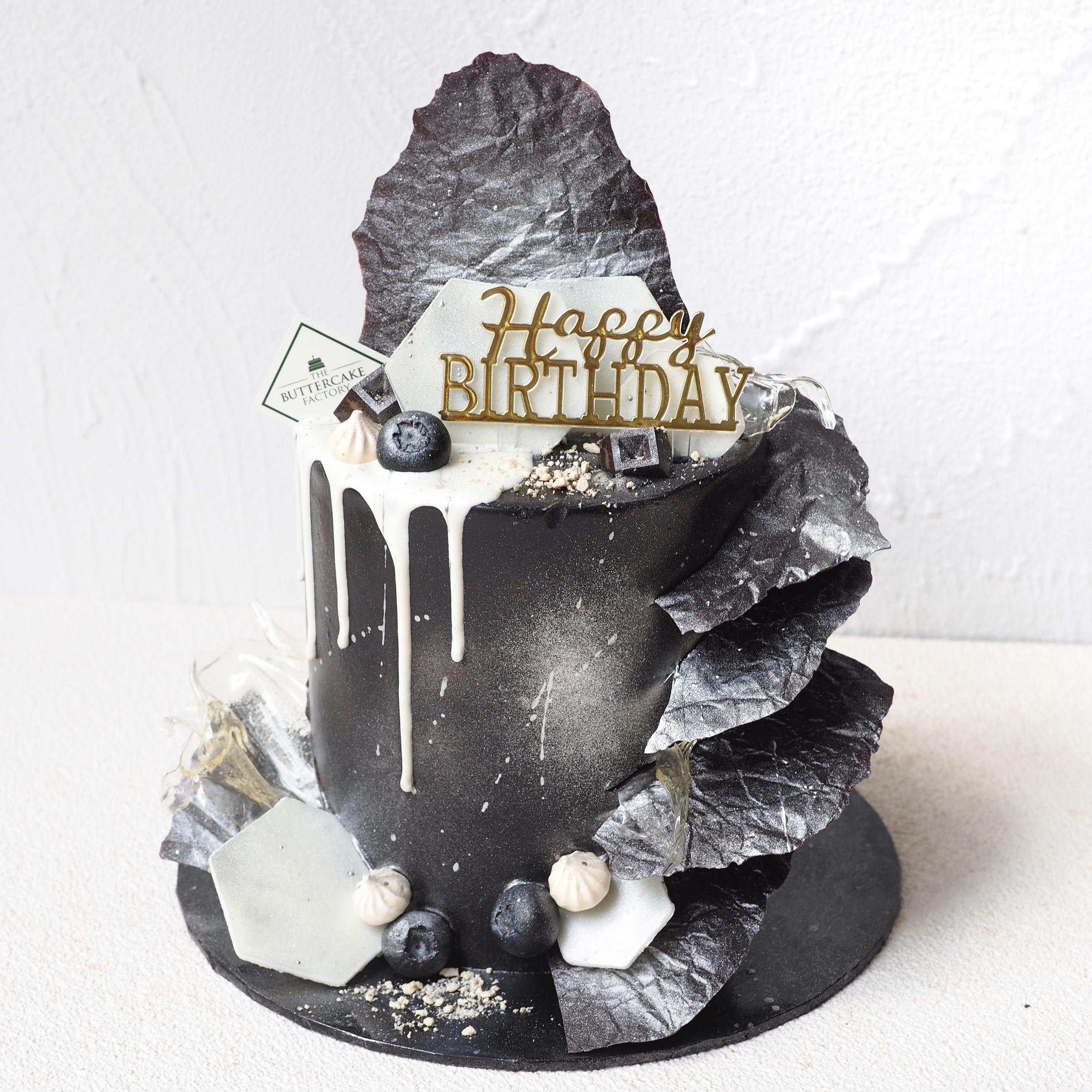 Silver Monochrome Cake