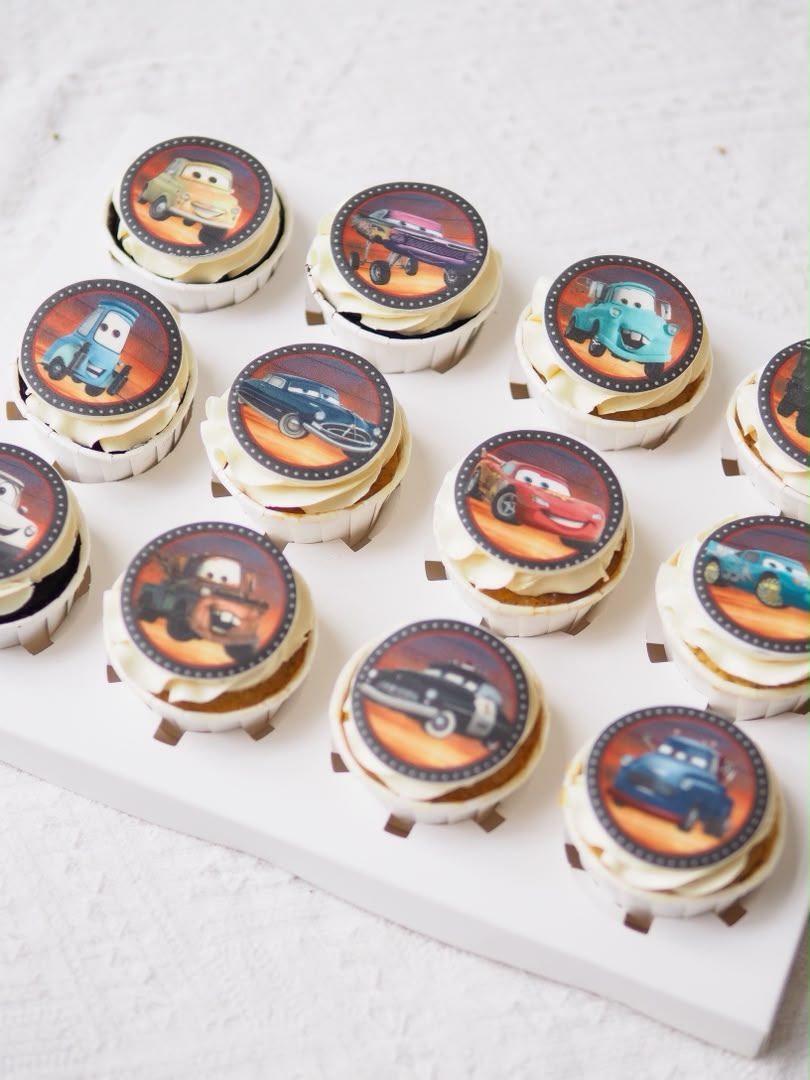 McQueen Friends Cupcakes | Cartoon Celebration Cupcakes