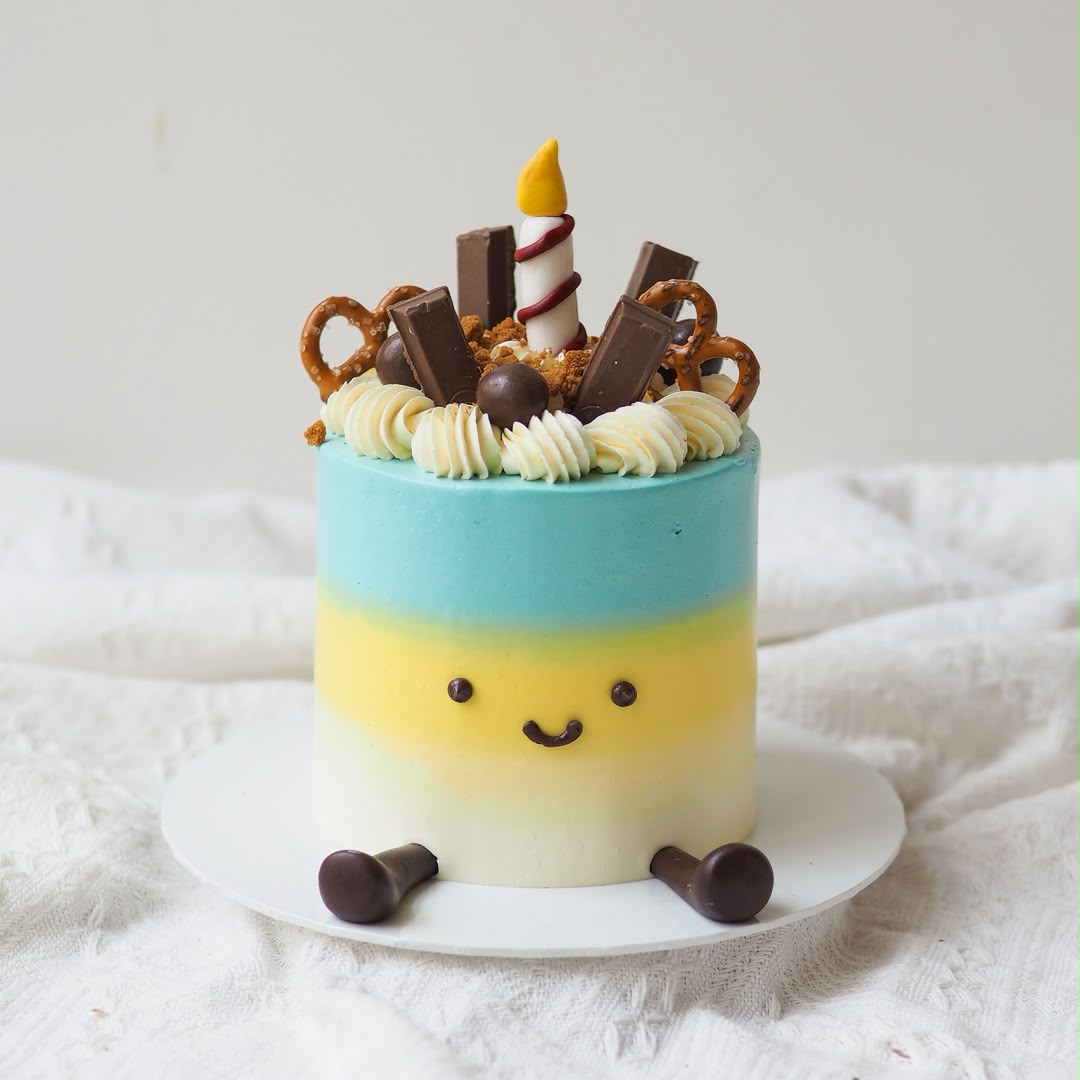 Smiley Choco Cake | Choco Jellycat Birthday Cake