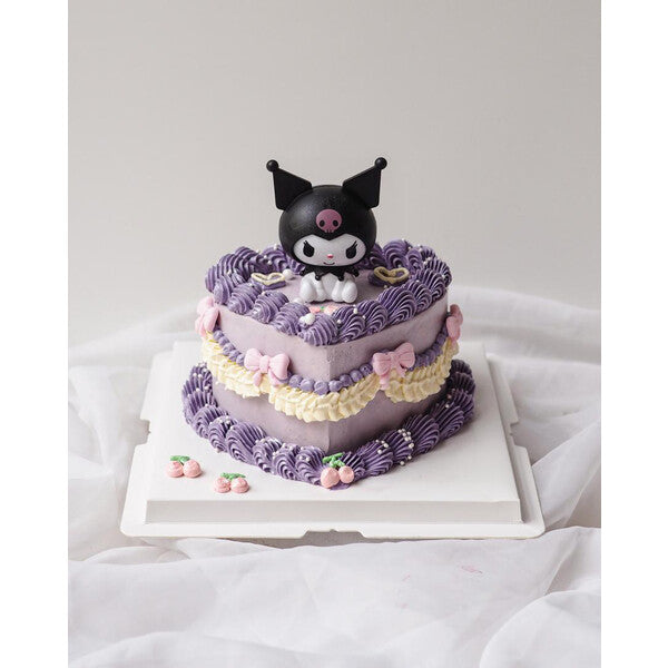 Moonlit Kuro Cake | Heart Shape Birthday Cake
