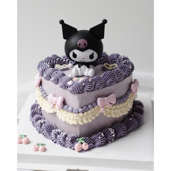 Moonlit Kuro Cake | Heart Shape Birthday Cake