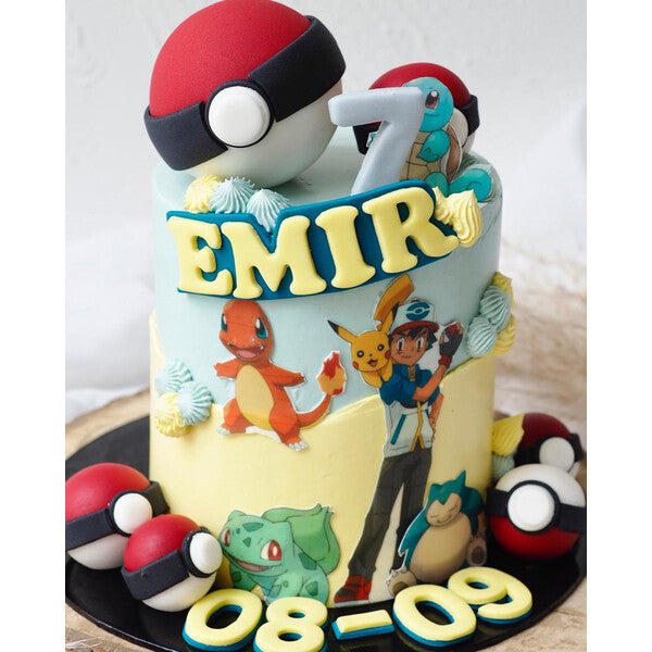 Poke Theme Cake | Kids Cartoon Birthday Cake