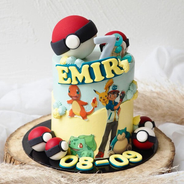 Poke Theme Cake | Kids Cartoon Birthday Cake