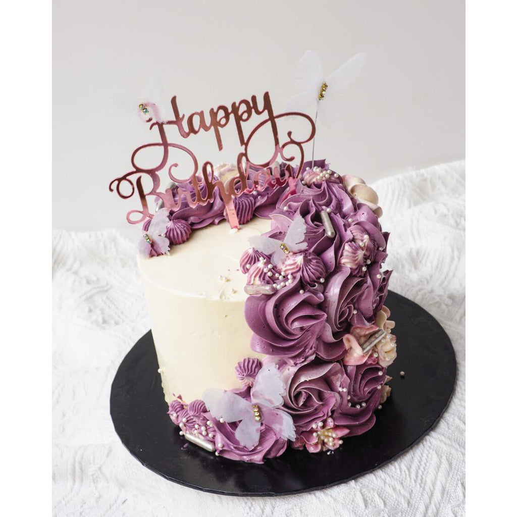 Violetta Cake | Purple Vintage Birthday Cake