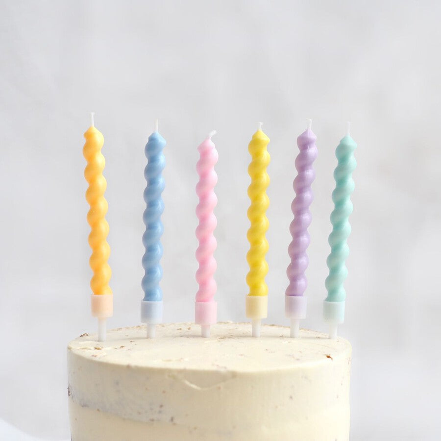 Pastel Rainbow Candles