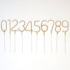 Sparkling Number Candle