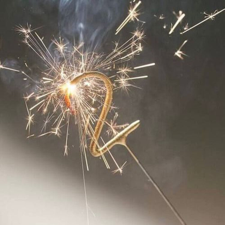 Sparkling Number Candle