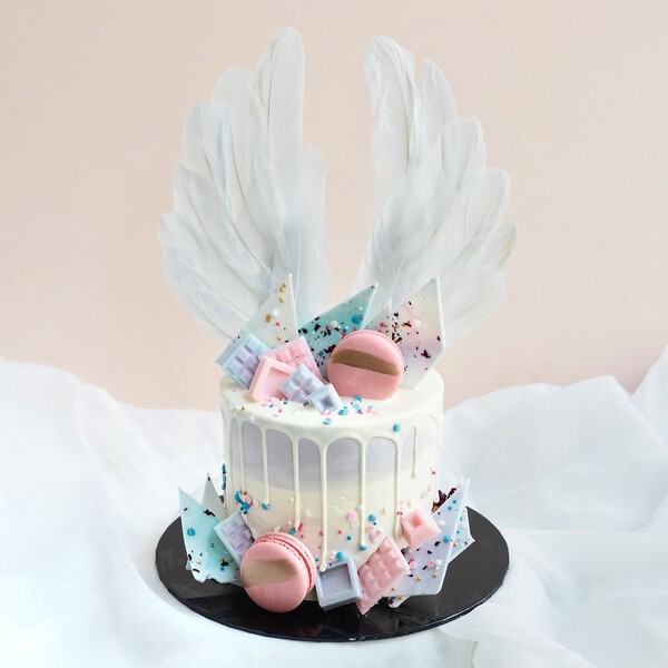 Angel Baby Happy Birthday Cake Topper Moon Birthday Cupcake Topper Sup –  Party Sharty